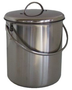 Pot à lait avec couvercle - inox - 40L