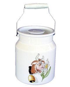 Boille à lait émaillée avec décor 2 lt