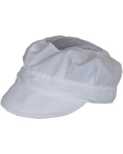 Casquette en tissu blanc fermture velcro