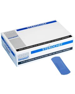 Pflaster blau detektierbar 100 Stk. 19 x 72mm 