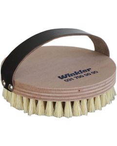 Brosse crin fibre avec courr.cuir