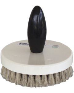 Brosse frotter PE crin cheval sans manche