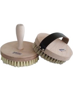 Brosse crin cheval avec courr.cuir