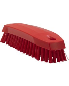 Brosse main VIKAN dure 3892 blanc / rouge / jaune