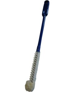 Probegläserbürstli Nylon weiss 40ccm Griff blau