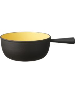Caquelon Classic Guss 22cm gelb/schwarz