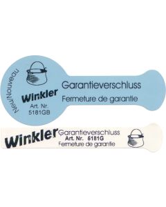 Etiketten Garantieband 110/14/20 mm weiss