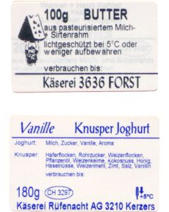 Etiquettes bande garantie 48/111 mm blanc