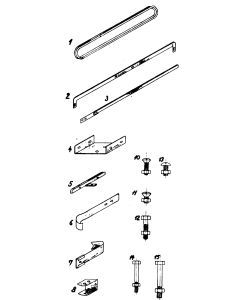 Schraube inox mit Mutter Nr 13 Ausziehapparat